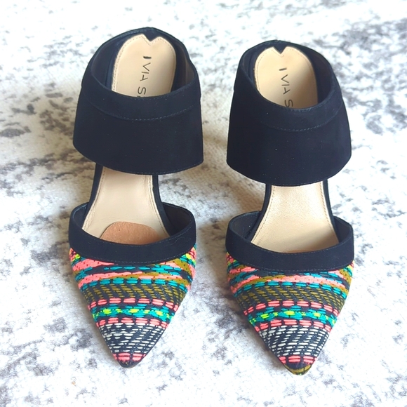 VIA SPIGA multicolor heel | size 8.5 - Picture 2 of 3